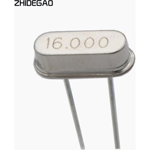 10pcs 16.000M 16.000MHZ 16MHz 16 MHZ Quartz Crystal Resonator Passive Oscillator HC 49S New ZHIDEGAO