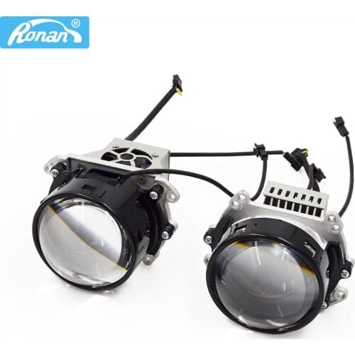 2pcs LHD buil-in driver Bi-LED projector lens 6000K for cay styling headlight upgrade and retofit