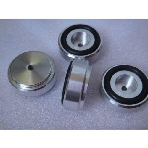 4 PCS HIFI Aluminium silver 20*10 Computer/Speaker/amplifier Machine feet/pads