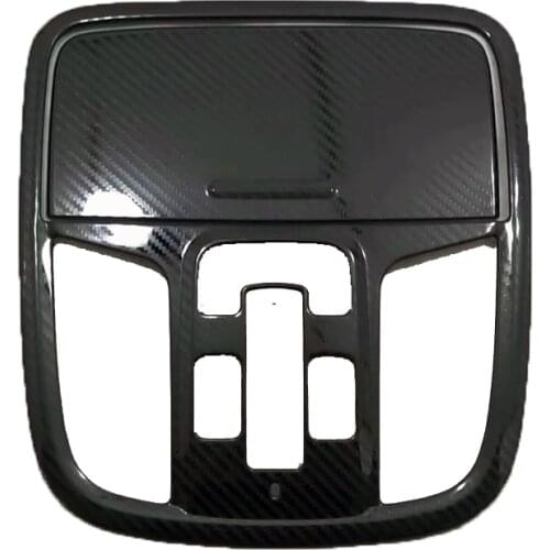 For Kia Stinger GT Accessories 2020 2021 Stainless Carbon Car Front Interior Head Reading Light Lamp Frame Cover Protector Trim