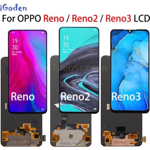 AMOLED For OPPO Reno2 LCD Display Touch Screen Digitizer Assembly For OPPO Reno3 A91 LCD Repair For OPPO Reno Reno2 Reno3 LCD