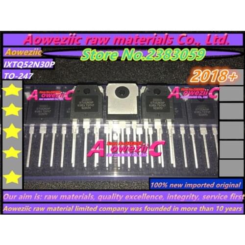 Aoweziic 2018+ 100% new imported original IXTQ52N30P 52N30P TO-247 MOSS tube high power triode 300V 52A