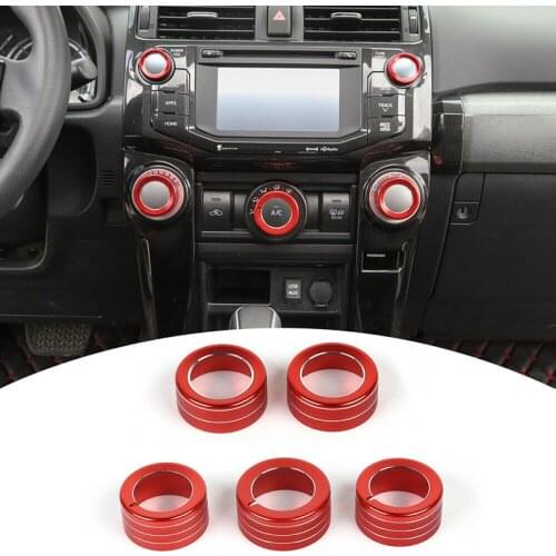 Car Air Conditioner Switch Knob Set for Toyota Speedmaster 4runner Central Control Audio Volume Knob Car Styling Interior Parts