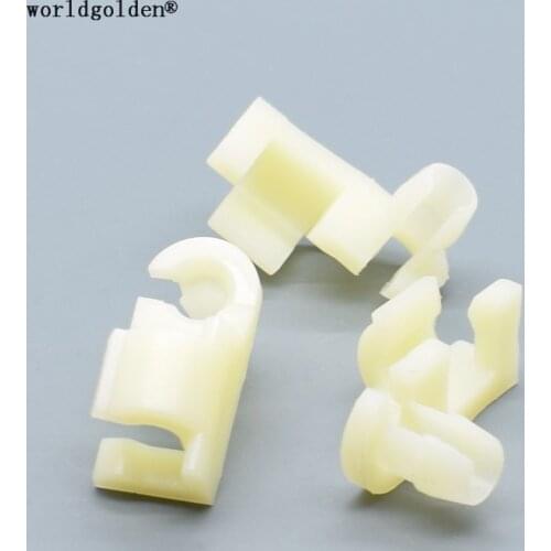 Worldgolden 100pcs auto fasteners Push-pull Rod, Door Lock Rod & Engine Rod Clip