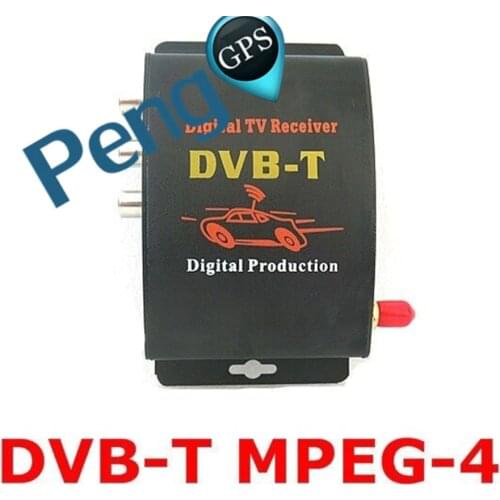 DVB-T Car Digital TV HD MPEG-4 Tuner Receiver Two Antenna 140-200km/h Two Chip Tuner DVB T BOX