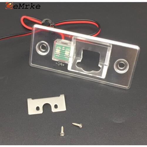 EEMRKE for VW Bora Jetta 1J2 1J6 Golf Passat Touareg Tiguan Rabbit Polo Sedan Car Camera Bracket License Plate Lights Housing