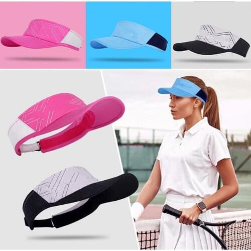 Sun Hat Empty Top Beathable Long Brim Summer Sunshade Hat Outdoor Sports Baseball Tennis Visor Cap for Travel Sports