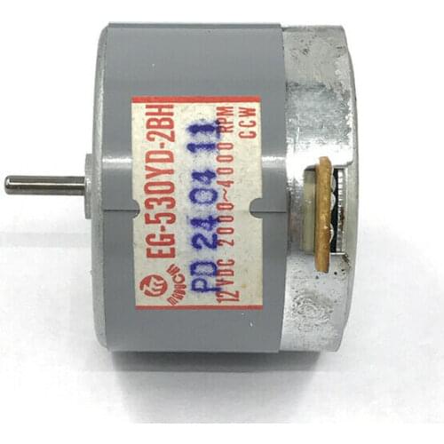 Mabuchi EG-530YD-2BH CCW Motor DC 12V 2000RPM-4000RPM Dual Speed for Radio Cassette Recorder Tape Duplicator