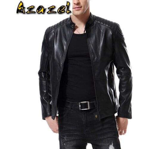 New Brand Mens PU Leather Jacket For Men Fashion Outerwear Male motorcycle Jacket Masculino Casual Coat M leather Clothing