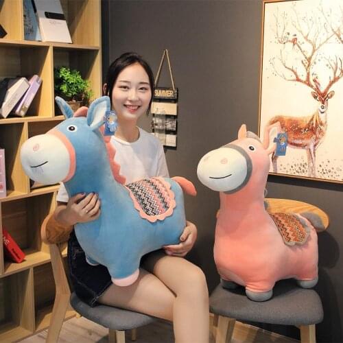 50/65cm Cartoon Cute Donkey Plush Toy Stuffed Animal Toys for Children Kids Baby Doll Lovely Birthday Christmas GIft Brinquedos