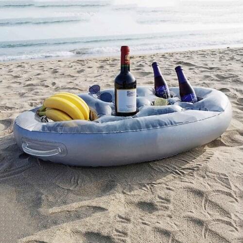 Cup Holder Inflatable Pool Float Beer Drinking Cooler Table Tray Beach Supply Bathing Pool Toy Party Decor Bar Coasters