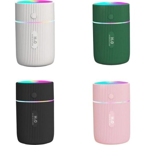 Portabe 220ml USB Mini Humidifier with Colorful LED Night Light 2 Spray Modes Mute Air Purifier Mist Maker Fogger