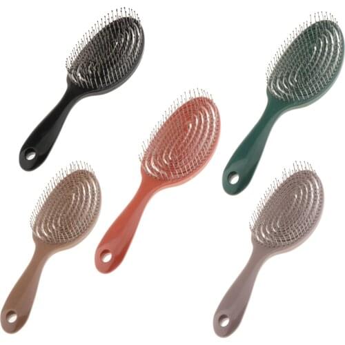 Hair Detangler Comb Hair Detangler Brush Hairbrush Massage Styling with Handle Anti-knot Comb Women Men Kids Hair Care