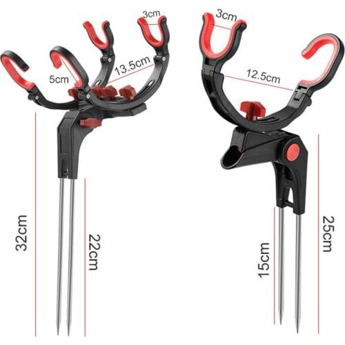 360 Degree Adjustable Fishing Pole Holder Universal Fishing Foldable Bracket Sea Lake Fish Rod Rack Stand Fishing Accessories