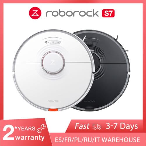 Roborock S7 Robot Vacuum Cleaner For Home Sonic Mopping Ultrasonic Carpet Clean Global Version Dust Sterilize Upgrade for S5 Max