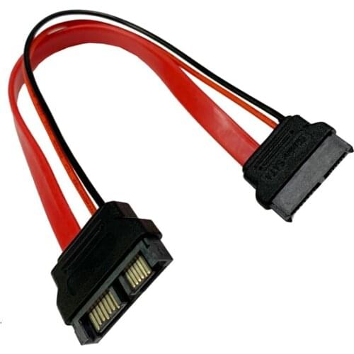 Slimline SATA extension cable,SATA7 + 6P male to female extension cable for SATA Slim DVD+/-RW Drive