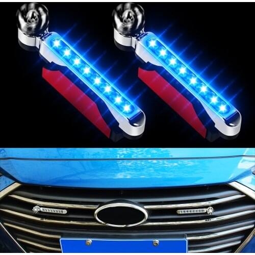 2pcs LED Wind Power Car Daytime Running Light For Mitsubishi GT-PHEV XR-PHEV Delica Xpander L200 Mirage Samurai EX FORTIS