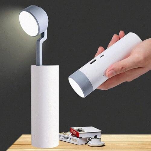 3 IN 1 LED Flashlight Night Light Table Lamp Touch Control Dimming Eye Protection Student Kids Reading Bedroom Room Lighting