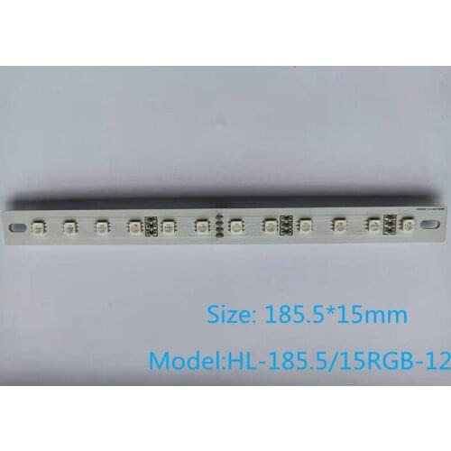 LED full color light bar hard bottom light bar 12 full color lamp beads