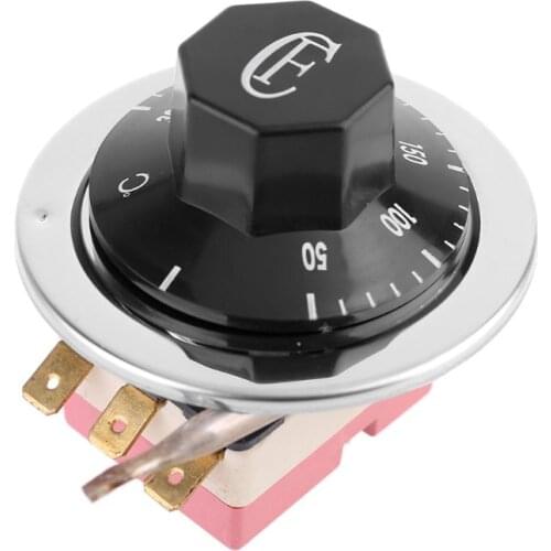 Thermostat AC 250V 16A 50-300°C Temperature Controller NO NC for Electric Oven