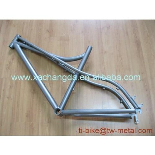 Titanium Cruiser Bike Frame Hot Sale Titanium Newsboy Bicycle Frames with Sand blasting Finished XACD Ti Bike Frames