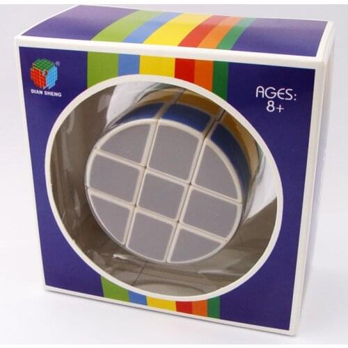 DianSheng 3 layer cylinder Magic cube Puzzle IQ Brain Teaser Toys Speed Magic Cube Puzzle Toys for Kids Round Shape 3x3x3