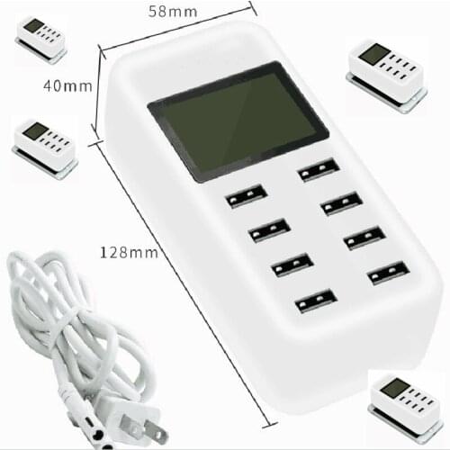 All in one design 7 usb ports qi wireless charge support QC3.0 quick charge charging station