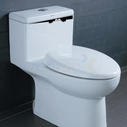 2pcs/lot Funny Peep Hello Removable Toilet wall stickers toilet Washing room decoration Mural Art Wall Decals ZYVA-304