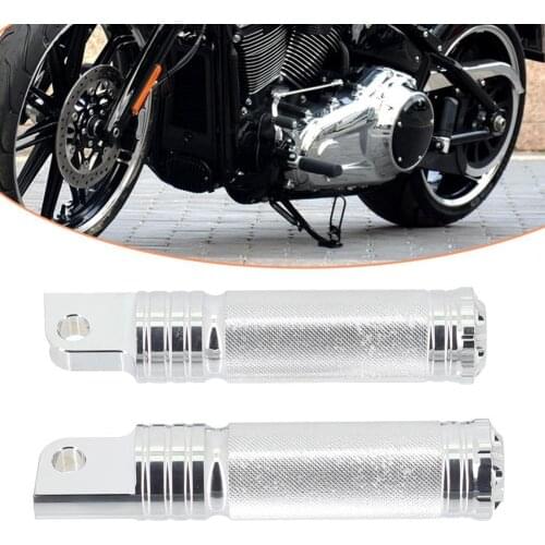 50% Dropshipping!! 2Pcs Motorcycle CNC Foot Pegs Three Circle Flower Top Electroplating Foot Pedals for XL883 1200 X48 72