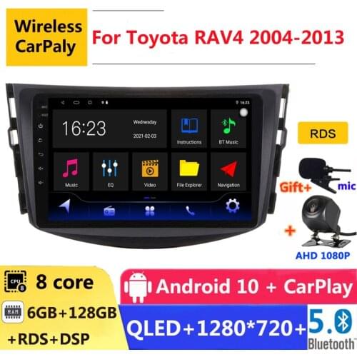 6G RAM 2 din android 10 car radio auto stereo for Toyota RAV4 XA30 2004 2006 2011 - 2013 navigation GPS DVD Multimedia Player