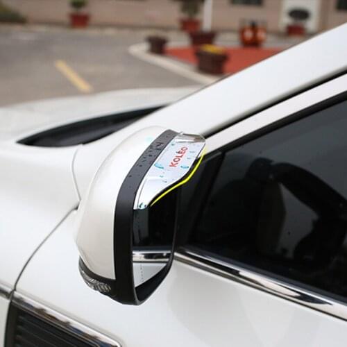 Foal Burning Car rearview mirror ABS plastic rain eyebrow two optional for Renault Koleos for Samsung QM6 2017 2018 Accessories