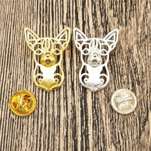 Dropship Fashion Cute Chihuahua Dog Broches And Pins Collar Pin Dog Jewelery Clothing Accessories Mens Gift