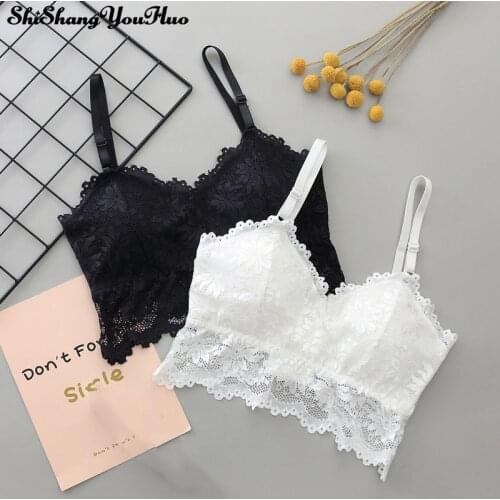 Women Sexy Bra Lace Bralette Lingerie Underwear Wireless Padded Seamless Bra Ultra Strap Brassiere Bh