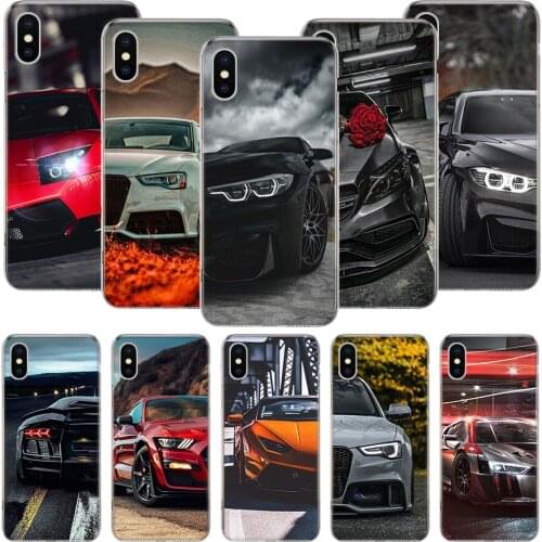 Sports Cars Male Men Phone Case For iPhone 11 12 Pro XS XR X Max 7 8 6 6S Plus Mini + 5 SE Pattern Customized Coque Cover Capa
