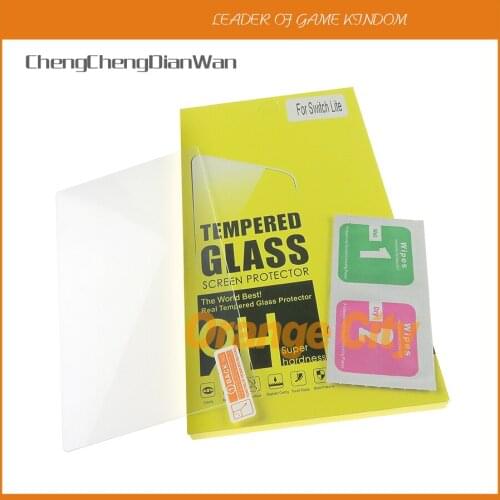 ChengChengDianWan 50PCS Tempered glass screen protector forNintendo switch lite protection film cover for NS Nintend switch Lite