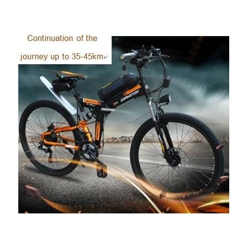 Electric Bicycle Foldable Electric Mountain Bike 36V/48V 21 SPEED 14-inch Mini Variable Speed Foldable