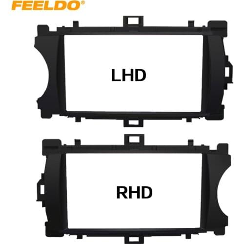FEELDO Car Audio 2DIN Fascia Frame Adaptor For TOYOTA Yaris RHD/LHD DVD Dashboard Panel Plate Frame Refitting Kit