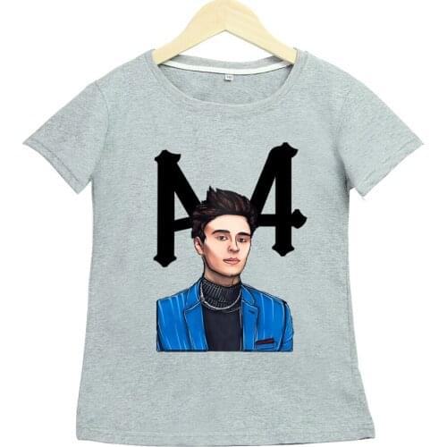 A4 Cartoon Print Short-sleeved T-shirt Boys and Girls Summer Sports and Leisure Short-sleeved T-shirt Kids Clothes