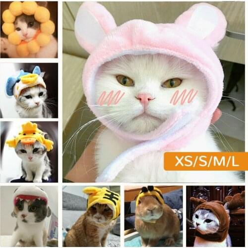 Cat Hat Headgear Soft and Cute Warm Plush Pet Hat Decorative Party Christmas Costume Cosplay Pet Supplies Accessories