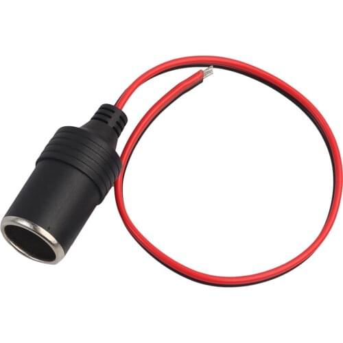 Pure Copper Car Cigarette Lighter Charger Cable Female Socket Plug Connector Adapter Cable Fuse