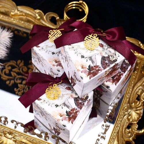 Heart-shaped Candy Box Wedding Favors and Gifts Boxes Chocolate Box for Guests Baby Shower Birthday Party Giveaways Boxes