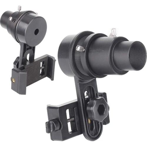 Telescope Cell Phone Adapter Mount Only Applicable with 1.25 Inch Eyepiece Telescope Fits Almost Smartphone on The Market