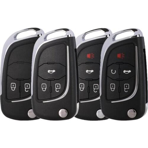 2 3 4 5 Button Modified Flip Remote Car Key Shell For Chevrolet Cruze Epica Lova Camaro Impala with HU100 Blade