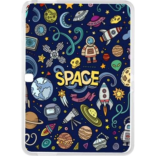 Soft TPU case for Samsung Galaxy Tab 4 10.1 SM-T530 SM-T531 2014 version painted transparent tablet back cover