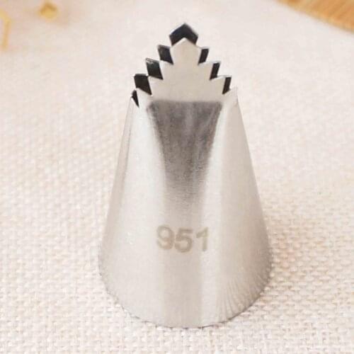 #951 #95 Large Size Leaves Nozzles Cake Decoration Baking Tools Stainless Steel Icing Piping Nozzle Cream Tip for Cupcake Pastry