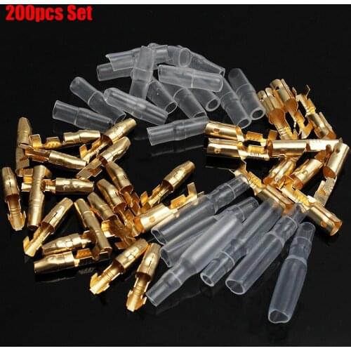 200pcs 3.9mm Crimp Terminals Insulated Seal Electrical Wire Connectors Crimp Terminal Connector Assortment Kit Wholesale Hot