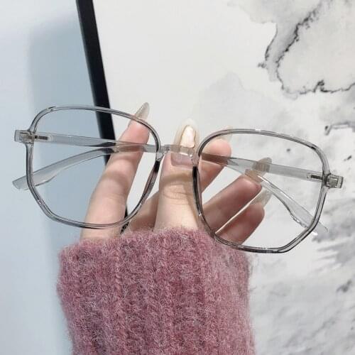 2021 Trends Anti Blue Light Oversized Glasses Computer Women Blue Blocking Gaming Transparen Eyeglasses Spectacles Frame