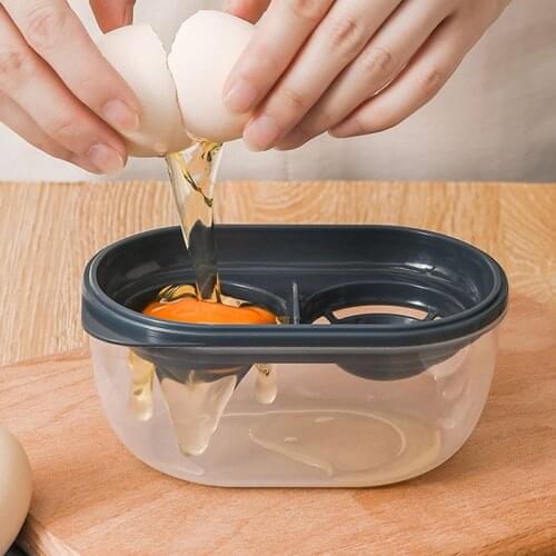Creative Egg Separator Protein Storage Box Organizer Household Capacity Egg Separation Tool Baking Accessories Kitchen Gadgets