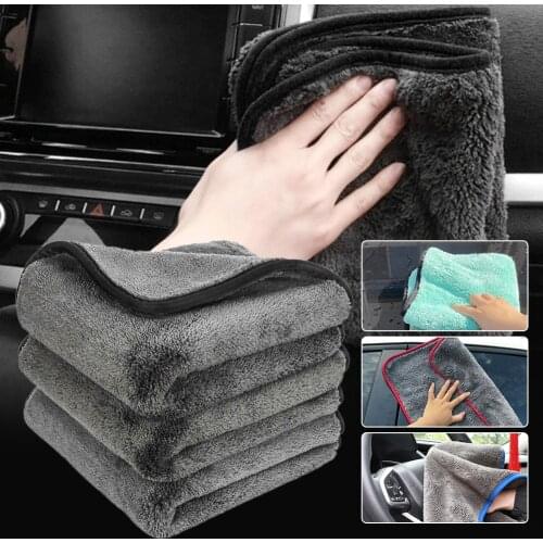 Soft Car Wash Towel 1200GSM High Density Microfiber Towel Super Absorbent Car Cleaning Detailing Drying Cloth Auto Care Towel