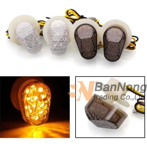 Motorcycle LED Flush Mount Turn Signal Light Indicator Blinker Lamp For Yamaha FZ6R FZ1 YZF R1 R6 R6S FZ09